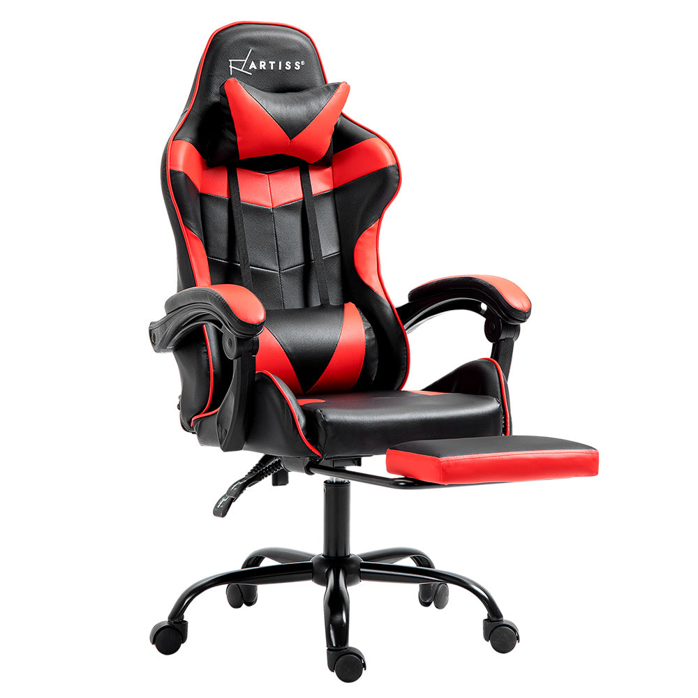 Artiss Office Chair Gaming Computer Executive Chairs Racing Seat Recliner Red Artiss