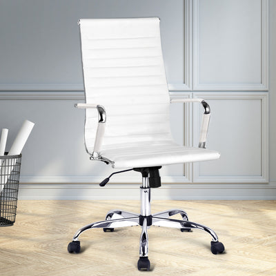 Eames Replica Office Chairs PU Leather-White