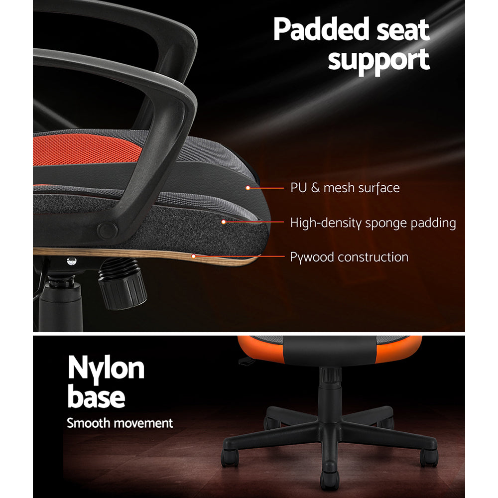 Artiss Gaming Office Chair Computer Executive Racing Chairs High Back Orange Artiss