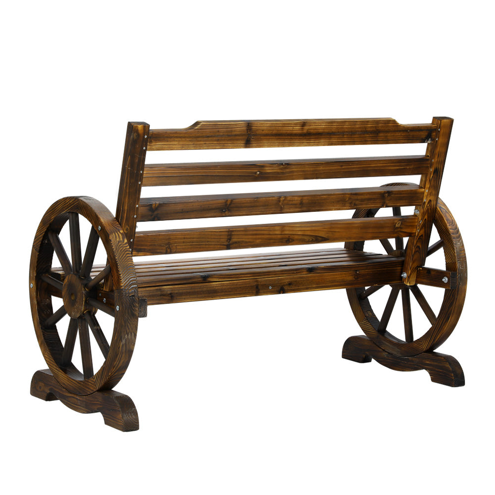 Gardeon Wooden Garden Bench Seat Outdoor Furniture Wagon Chair Patio Lounge Gardeon