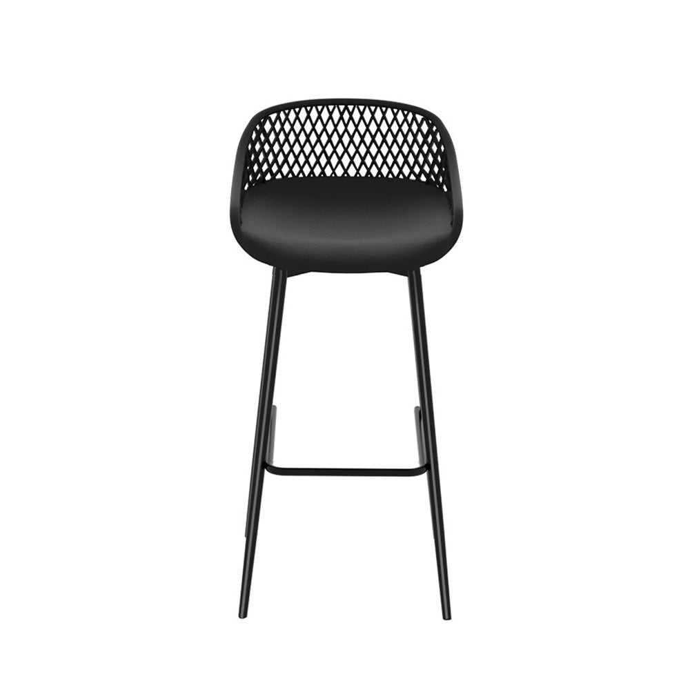 Gardeon 4pcs Outdoor Bar Stools Plastic Metal Bistro Patio Dining Chair Balcony Gardeon