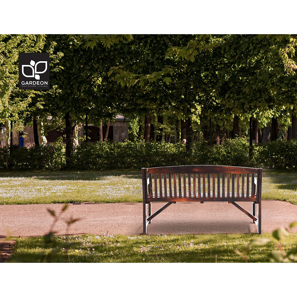 Gardeon Wooden Garden Bench Chair Natural Outdoor Furniture Décor Patio Deck 3 Seater freeshipping - Awezingly