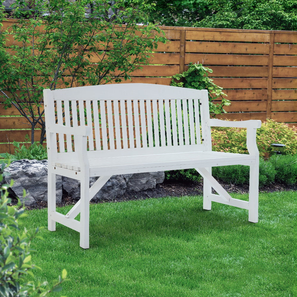 Gardeon Wooden Garden Bench Chair Natural Outdoor Furniture Décor Patio Deck 3 Seater freeshipping - Awezingly
