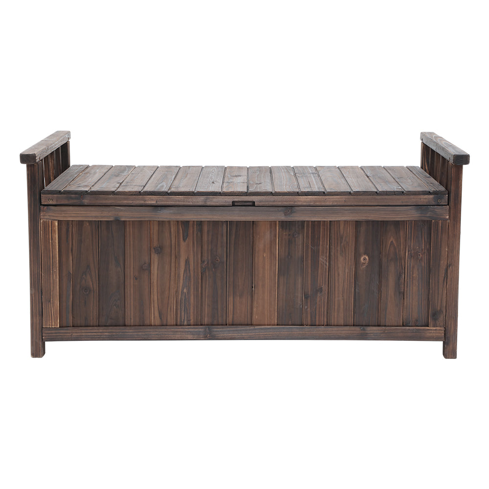 Gardeon Outdoor Storage Box Wooden Garden Bench Chest Toy Tool Sheds Furniture freeshipping - Awezingly