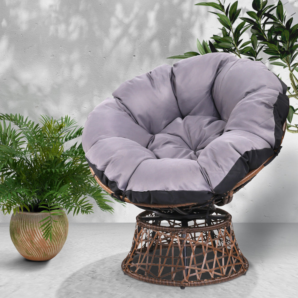 Gardeon Papasan Chair - Brown freeshipping - Awezingly