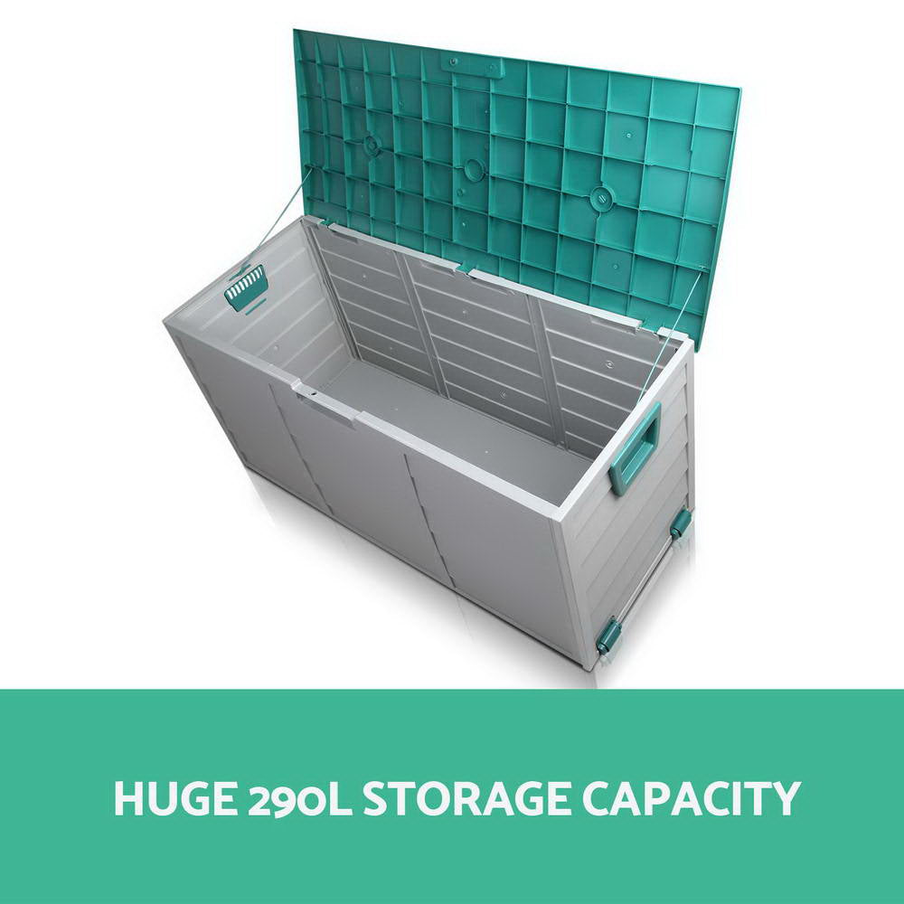 Gardeon 290L Outdoor Storage Box - Green freeshipping - Awezingly