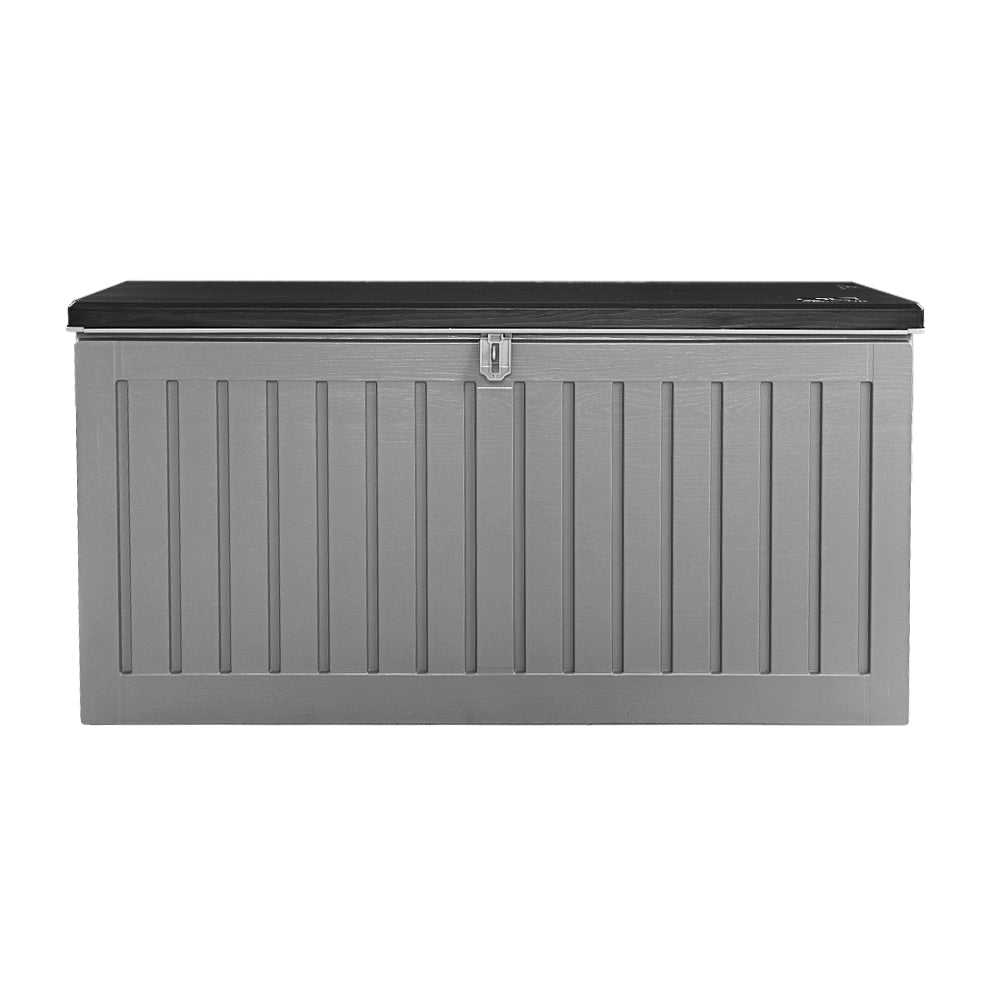 Gardeon Outdoor Storage Box Container Garden Toy Indoor Tool Chest Sheds 270L Dark Grey freeshipping - Awezingly