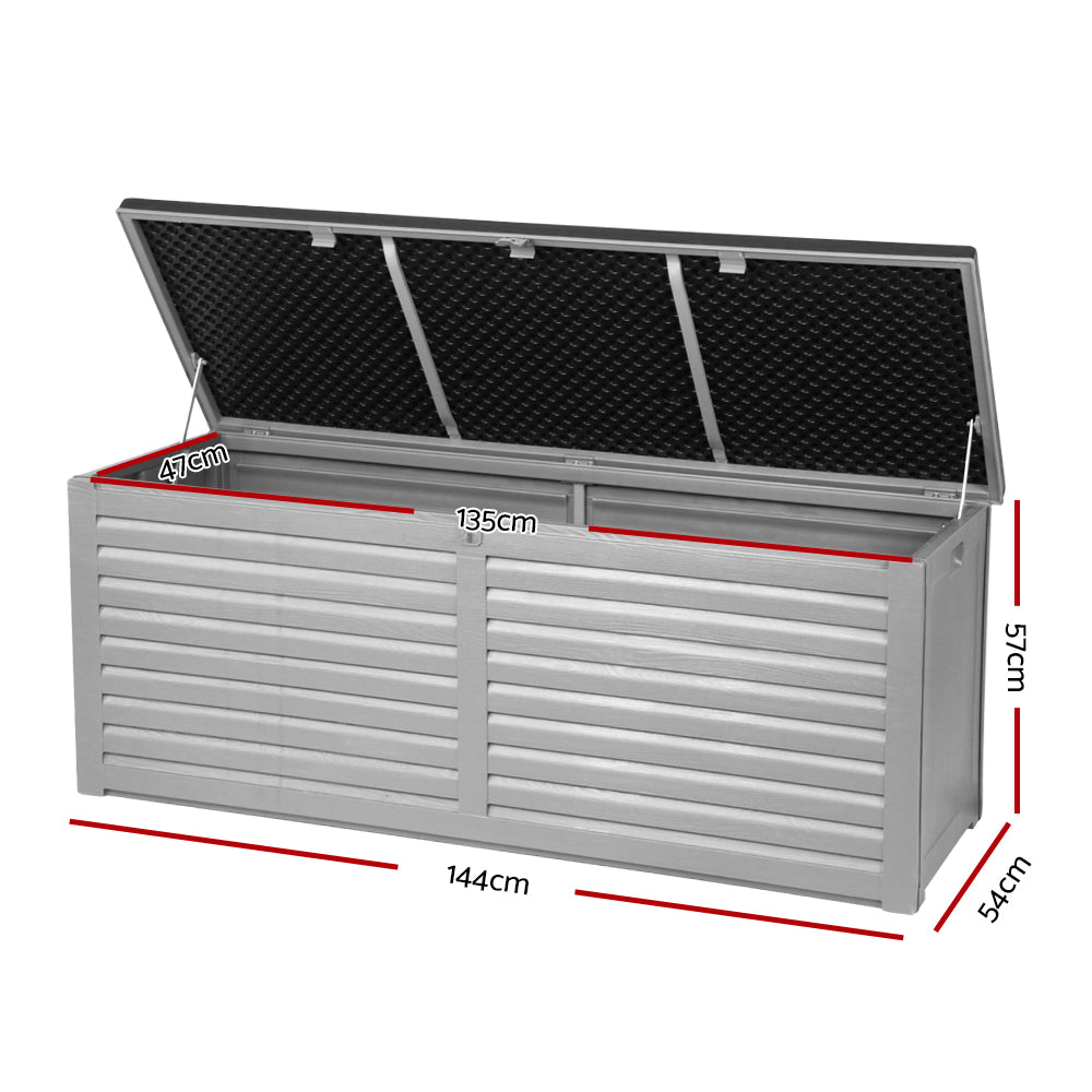 Gardeon Outdoor Storage Box Bench Seat 390L freeshipping - Awezingly
