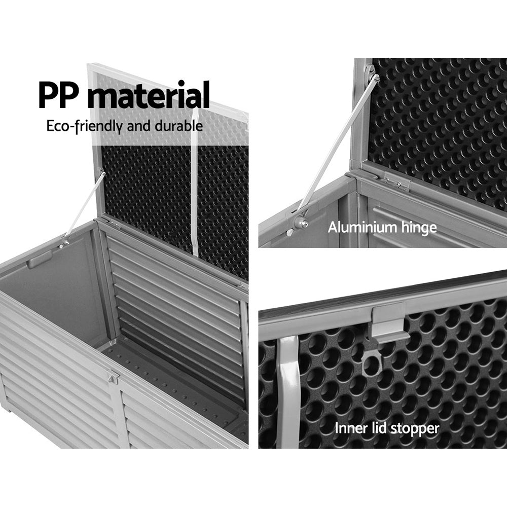 Gardeon Outdoor Storage Box Bench Seat 390L freeshipping - Awezingly