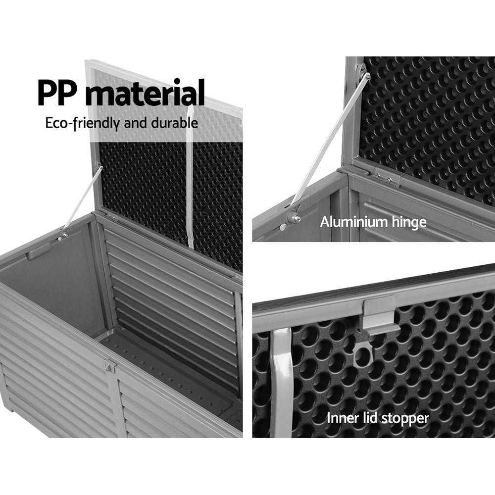 Gardeon Outdoor Storage Box 490L Bench Seat Indoor Garden Toy Tool Sheds Chest freeshipping - Awezingly
