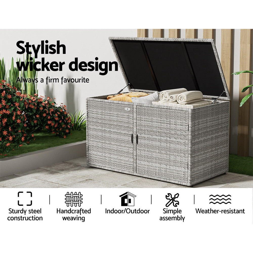 Gardeon Outdoor Storage Cabinet Box Deck Wicker Shelf Chest Garden Shed Tools Gardeon