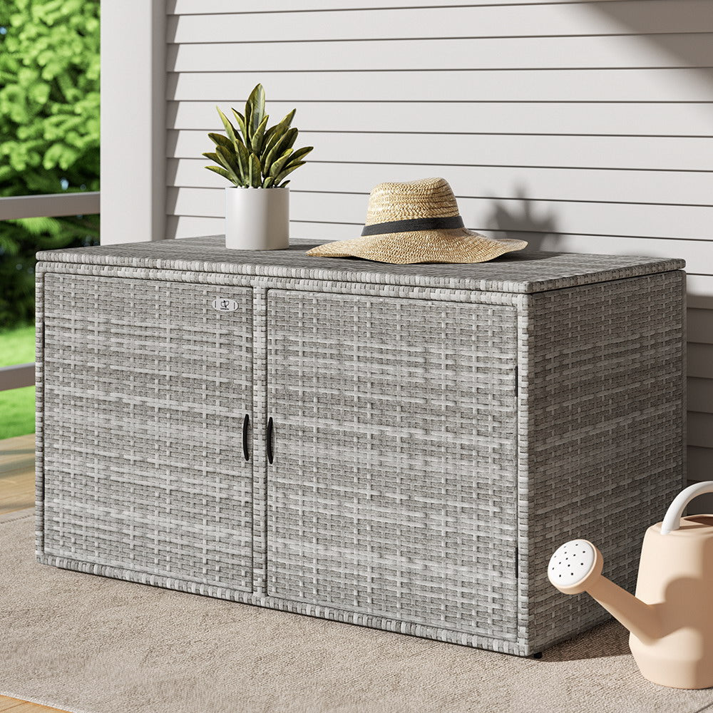 Gardeon Outdoor Storage Cabinet Box Deck Wicker Shelf Chest Garden Shed Tools Gardeon