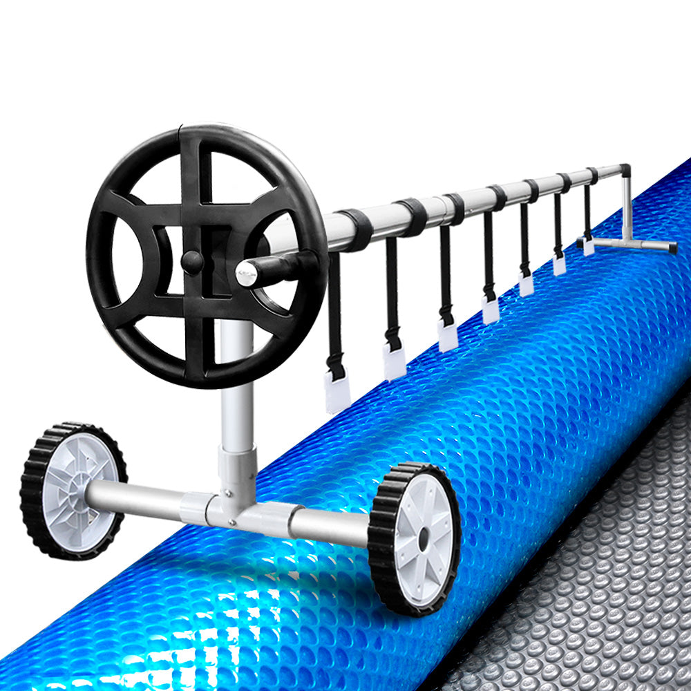 Aquabuddy Solar Swimming Pool Cover Roller Wheel Blanket Adjustable 10X4M Aquabuddy