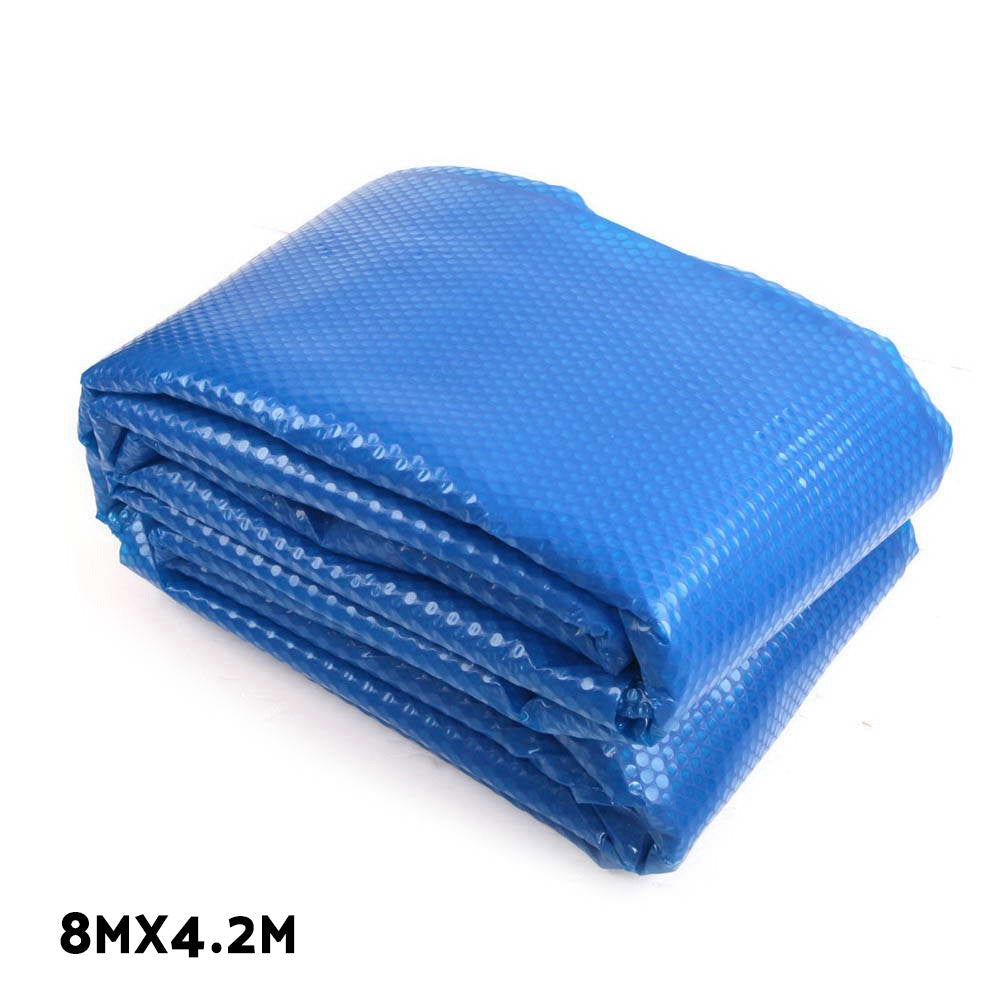 Aquabuddy Solar Swimming Pool Cover Blanket Bubble Roller Adjustable 8 X 4.2M Aquabuddy