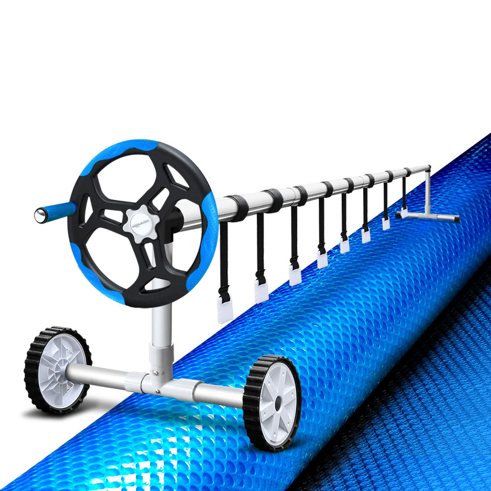 Aquabuddy Pool Cover Roller Covers Solar Blanket 500 Micron Swimming 8x4.2M Aquabuddy