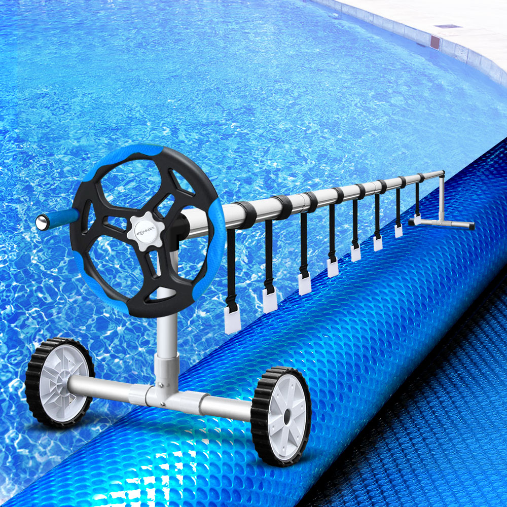 Aquabuddy Pool Cover Roller Covers Solar Blanket 500 Micron Swimming 8x4.2M Aquabuddy