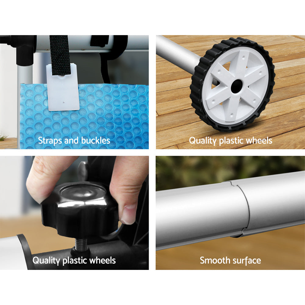Aquabuddy Swimming Pool Cover Roller Reel Adjustable Solar Thermal Blanket Aquabuddy