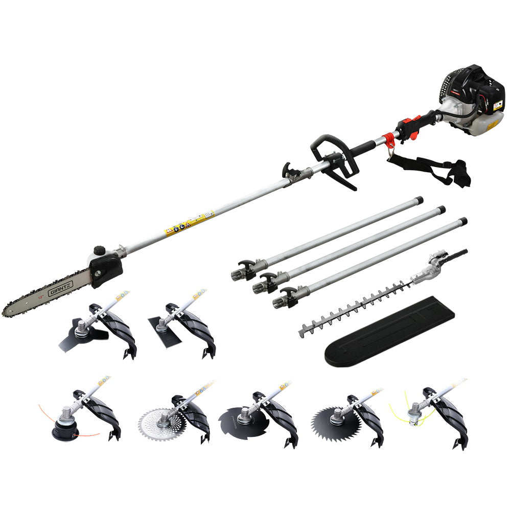 Giantz Pole Chainsaw Hedge Trimmer Brush Cutter Whipper Snipper 9 IN 1 MultiTool Giantz