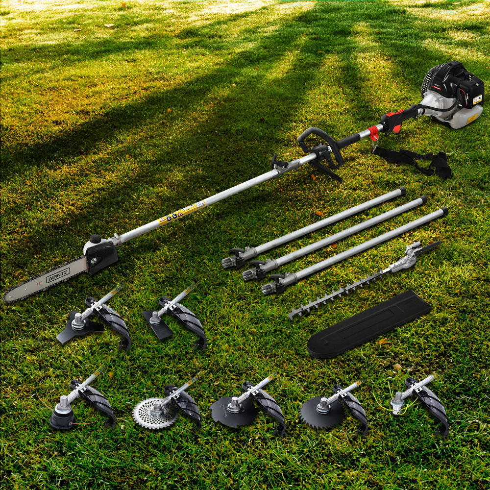Giantz Pole Chainsaw Hedge Trimmer Brush Cutter Whipper Snipper 9 IN 1 MultiTool Giantz
