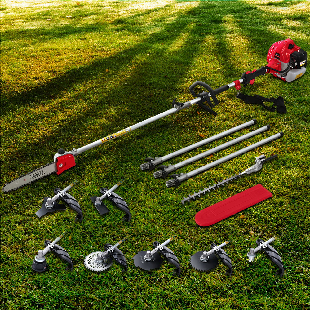 Giantz 65CC Pole Chainsaw Hedge Trimmer Brush Cutter Whipper Snipper Multi Tool Giantz