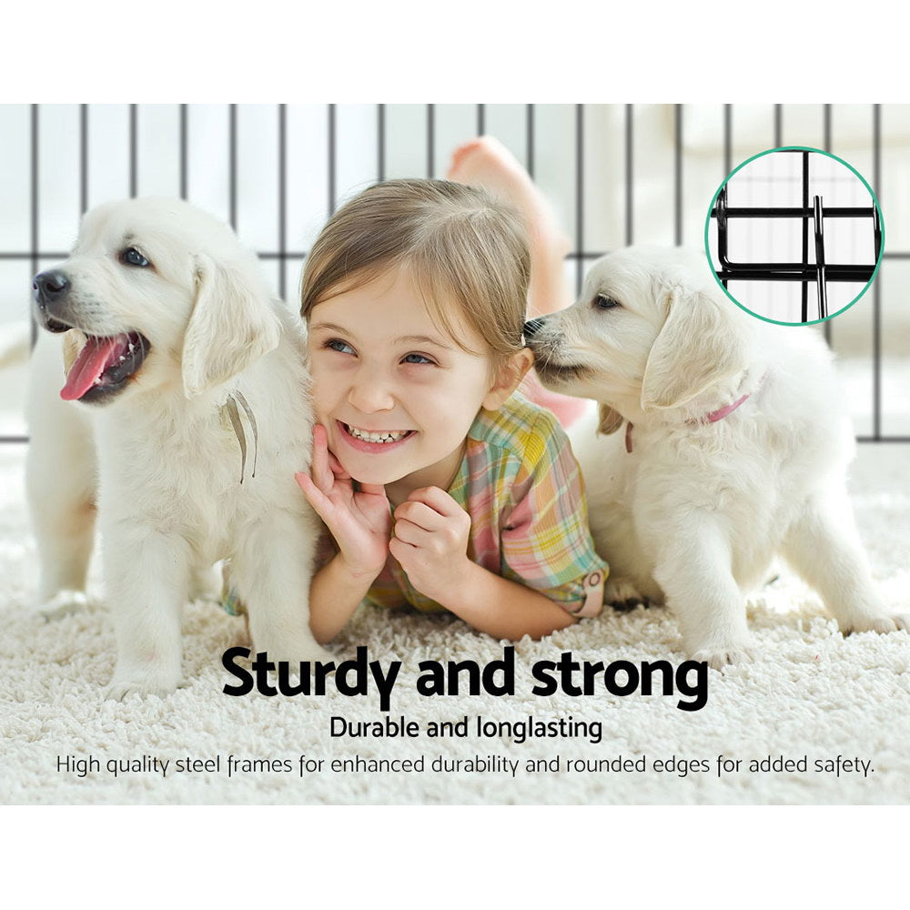 i.Pet 2X36 8 Panel Pet Dog Playpen Puppy Exercise Cage Enclosure Fence Play Pen