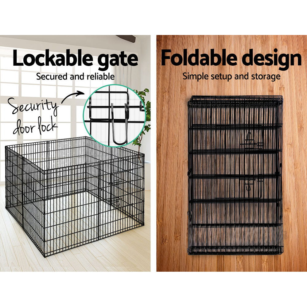 i.Pet 2X36 8 Panel Pet Dog Playpen Puppy Exercise Cage Enclosure Fence Play Pen