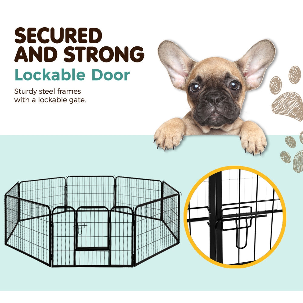 i.Pet 8 Panel Pet Dog Playpen 80x60cm freeshipping - Awezingly