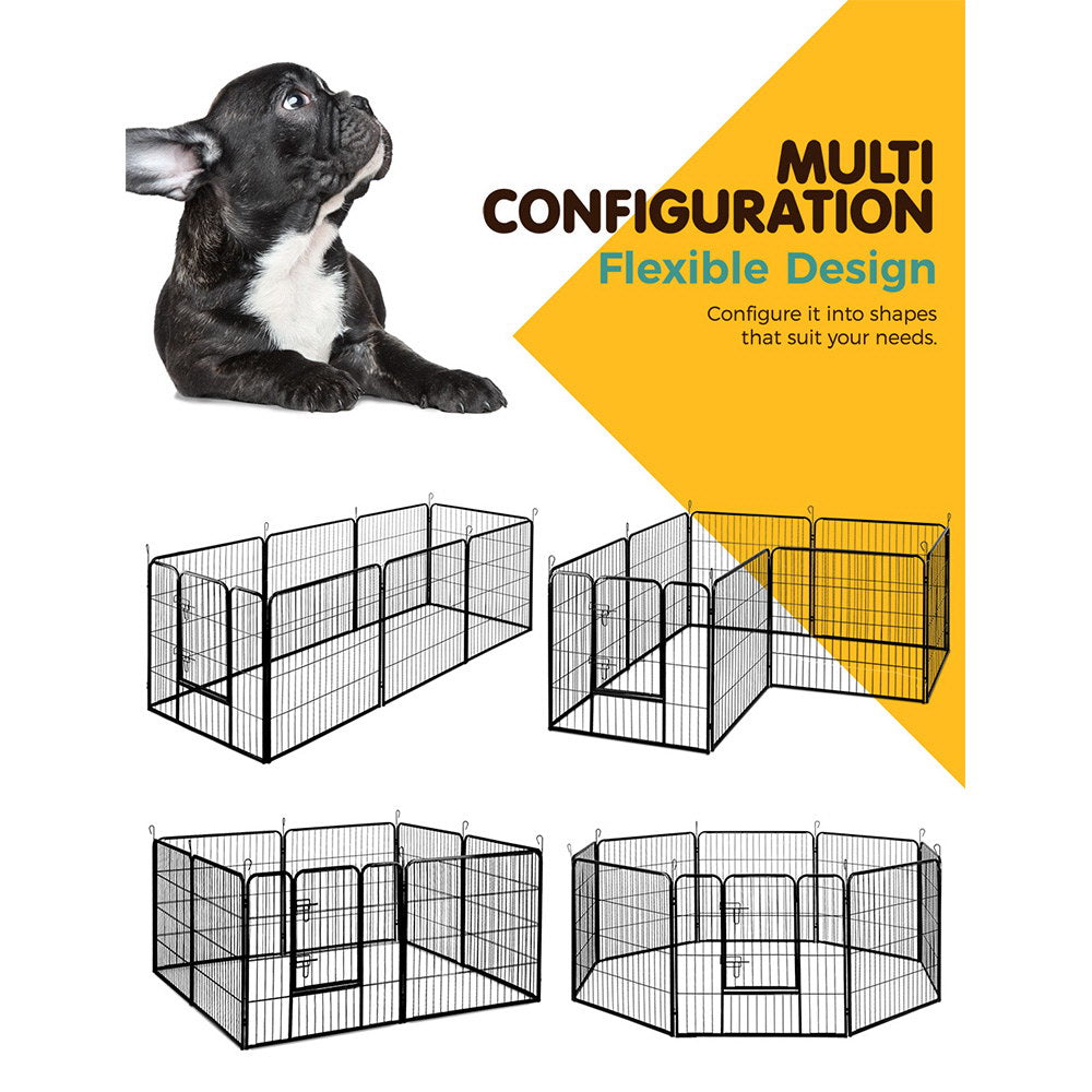 i.Pet 8 Panel Pet Dog Playpen Puppy Exercise Cage Enclosure Fence Play Pen 80x80cm freeshipping - Awezingly