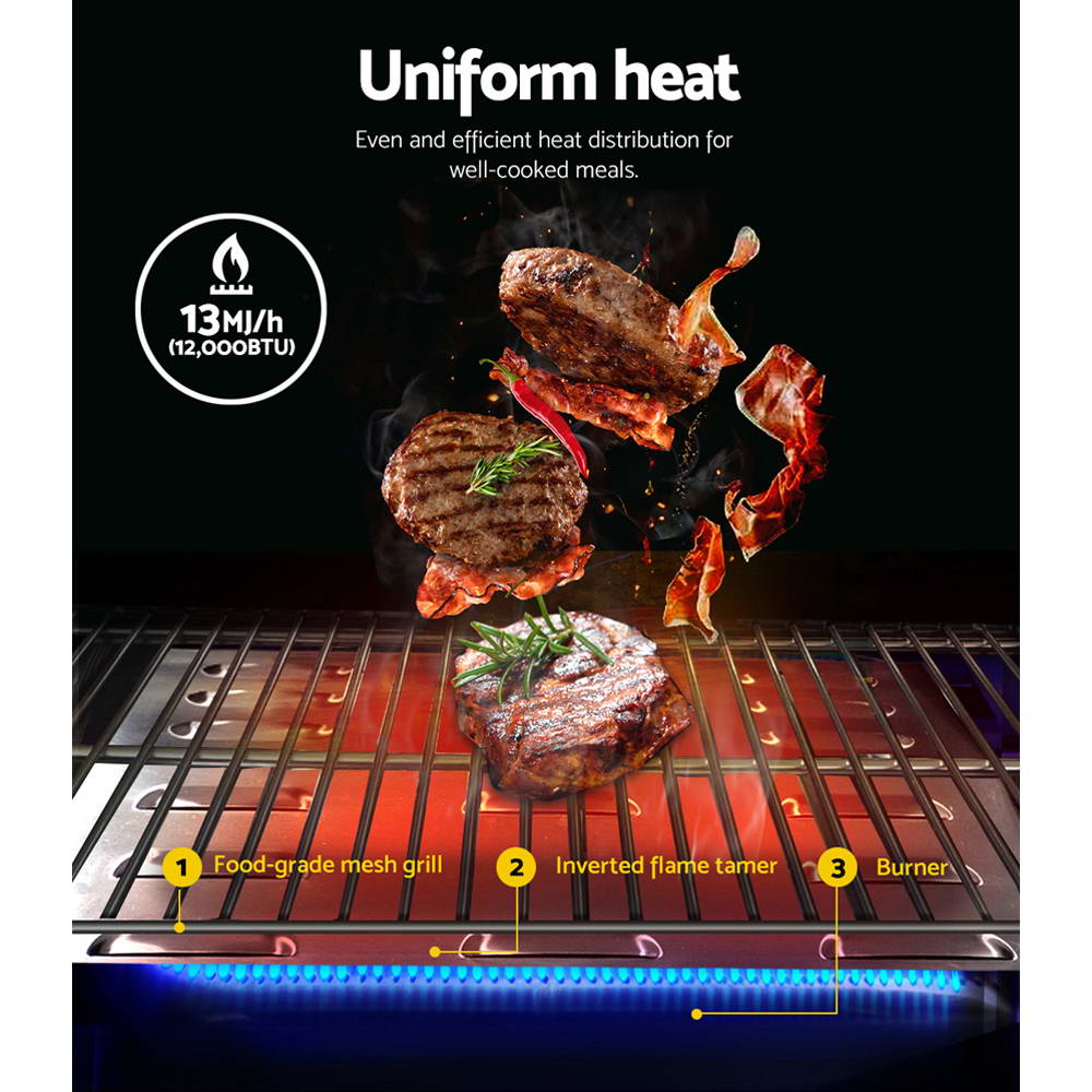 Grillz Portable Gas BBQ Grill Heater Grillz