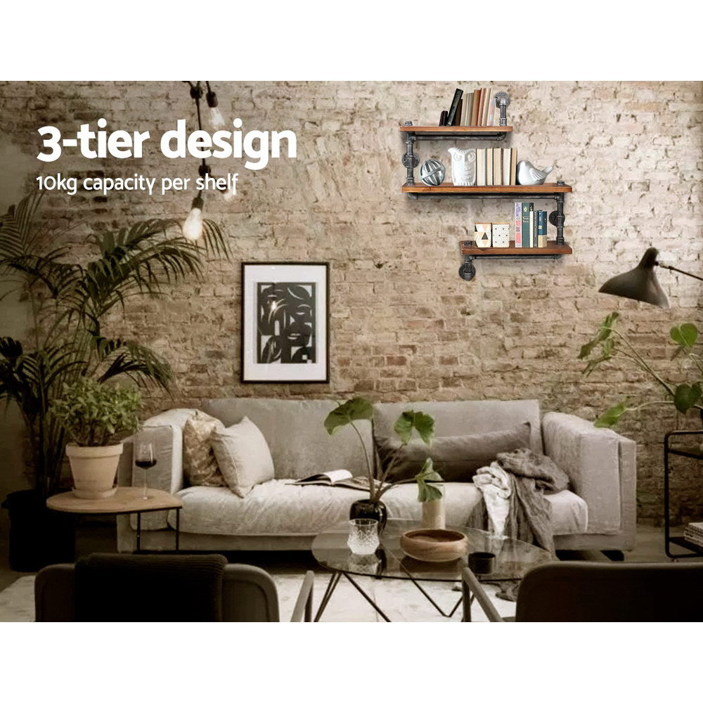 Artiss 3 Level 84cm DIY Adjustable Metal Bookshelf Artiss