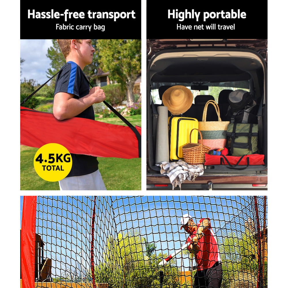 Everfit Portable Baseball Training Net Stand Softball Practice Sports Tennis freeshipping - Awezingly