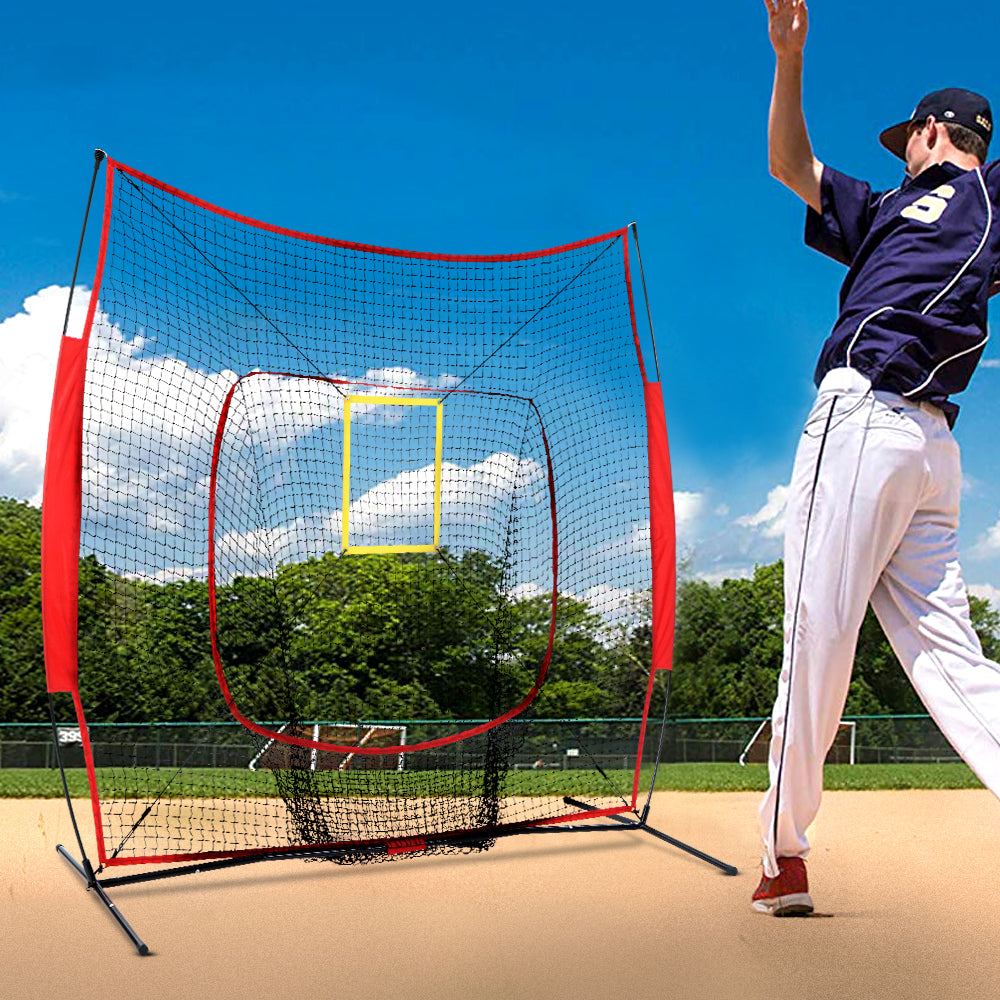 Everfit Portable Baseball Training Net Stand Softball Practice Sports Tennis freeshipping - Awezingly