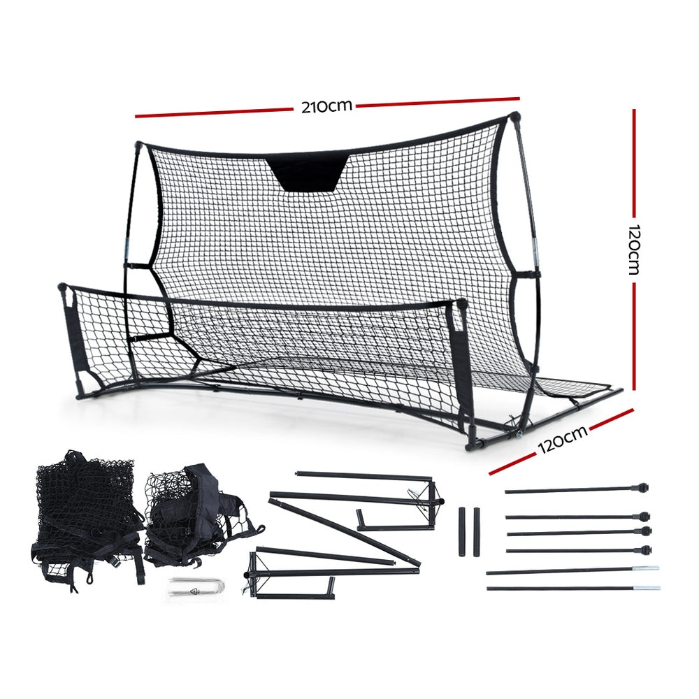 Everfit Portable Soccer Rebounder Net Volley Training Football Goal Trainer XL freeshipping - Awezingly