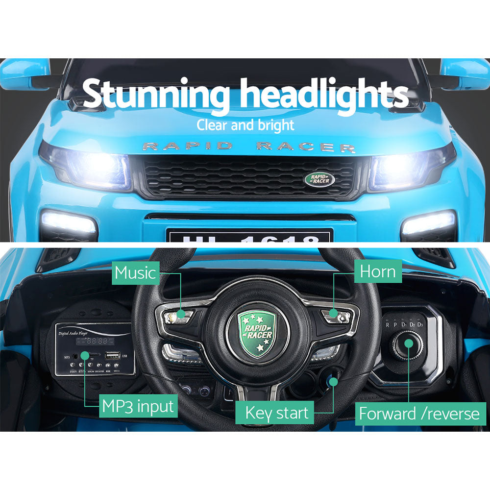 Rigo Ride On Car Toy Kids Electric Cars 12V Battery SUV Blue RIGO