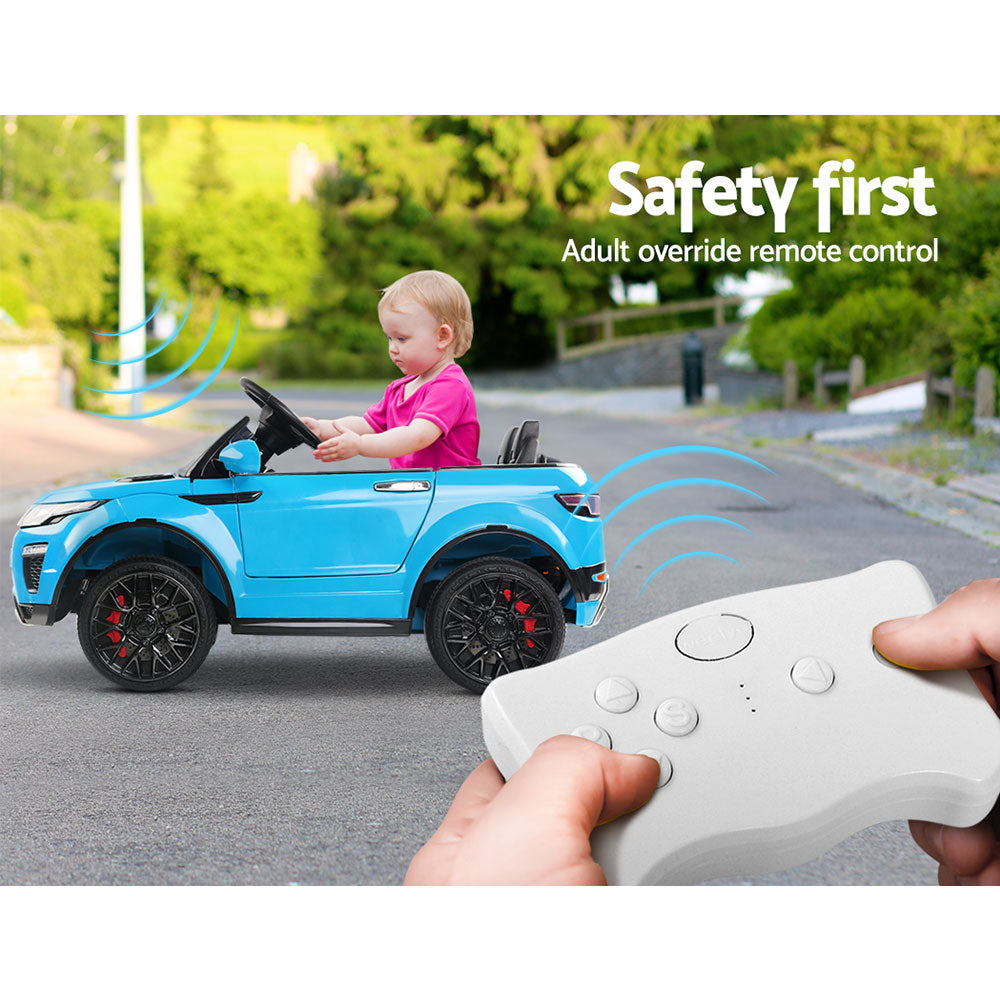 Rigo Ride On Car Toy Kids Electric Cars 12V Battery SUV Blue RIGO