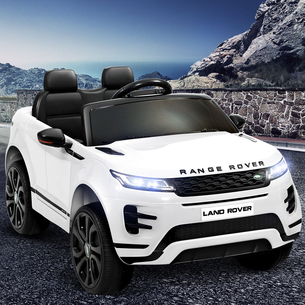Kids Ride On Car Licensed Land Rover 12V Electric Car Toys Battery Remote White RIGO