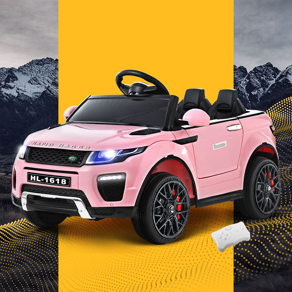 Rigo Kids Ride On Car Electric 12V Remote Toy Cars Battery SUV Toys Pink RIGO