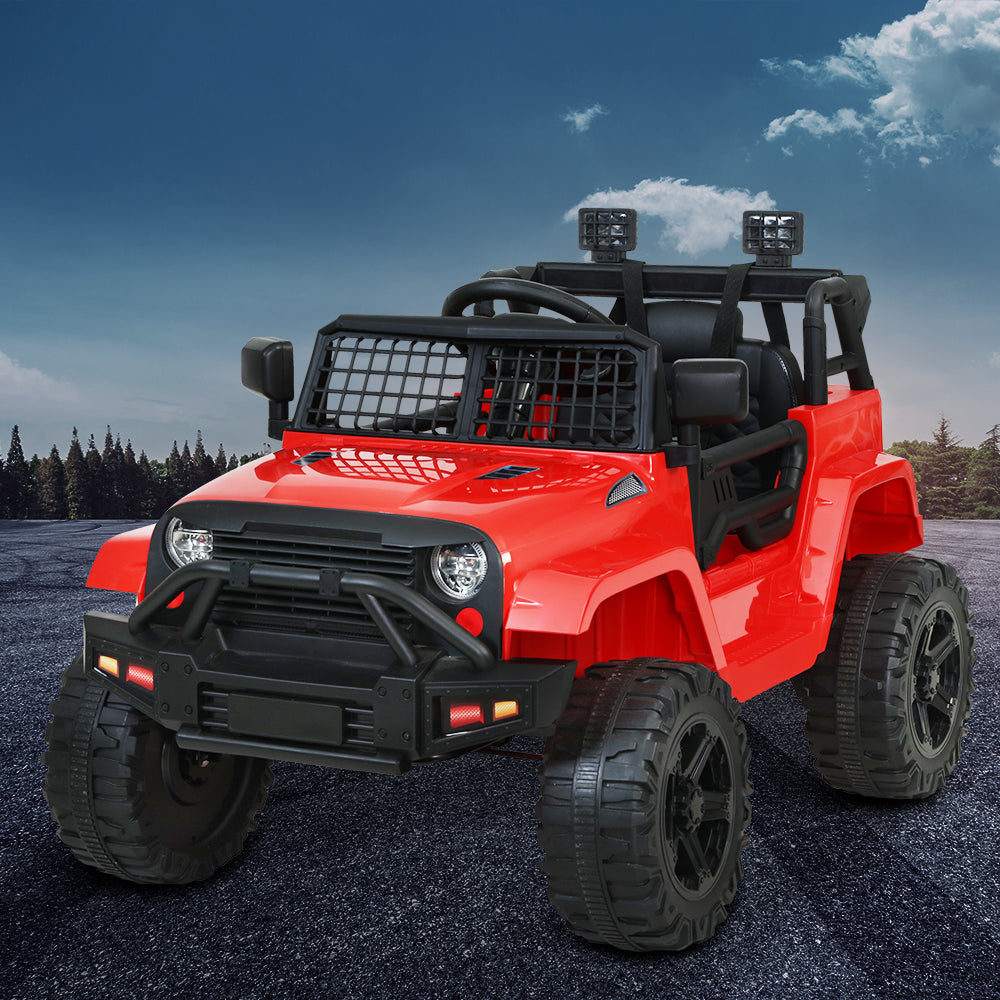 Rigo Kids Ride On Car Electric 12V Car Toys Jeep Battery Remote Control Red Rigo