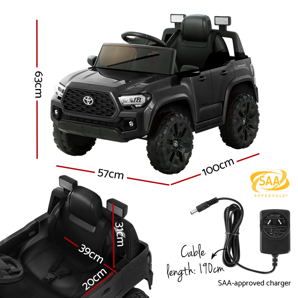 Toyota Ride On Car Kids Electric Toy Cars Tacoma Off Road Jeep 12V Battery Black Does not apply