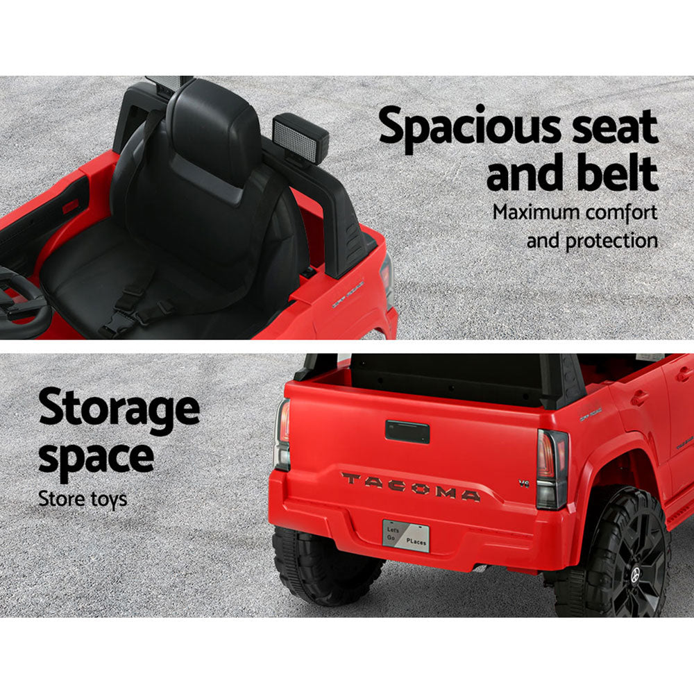 Toyota Ride On Car Kids Electric Toy Cars Tacoma Off Road Jeep 12V Battery Red Does not apply