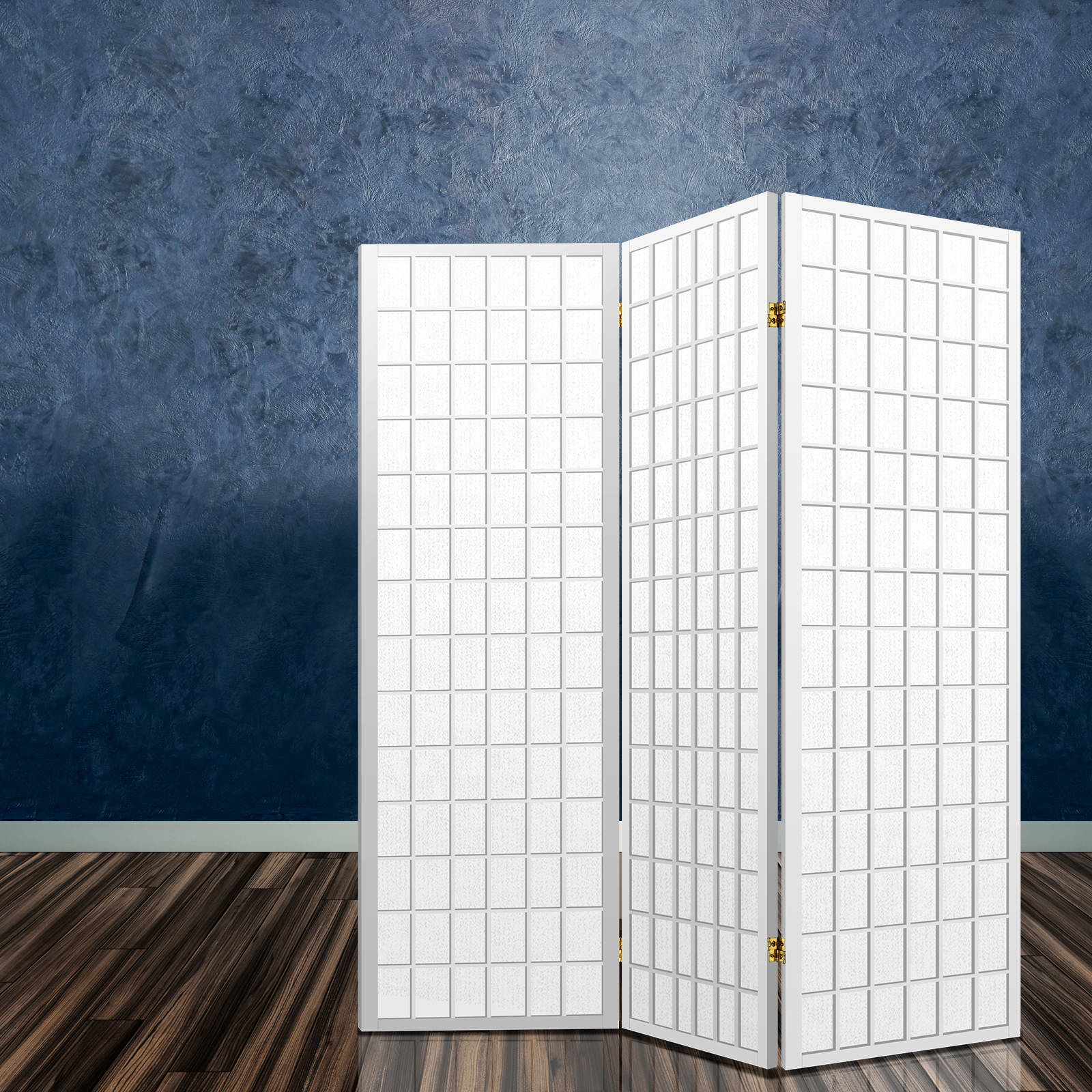 Artiss Room Divider Screen Wood Timber Dividers Fold Stand Wide White 3 Panel Artiss