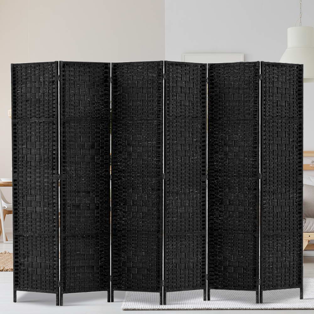 Artiss 6 Panel Room Divider - Black freeshipping - Awezingly