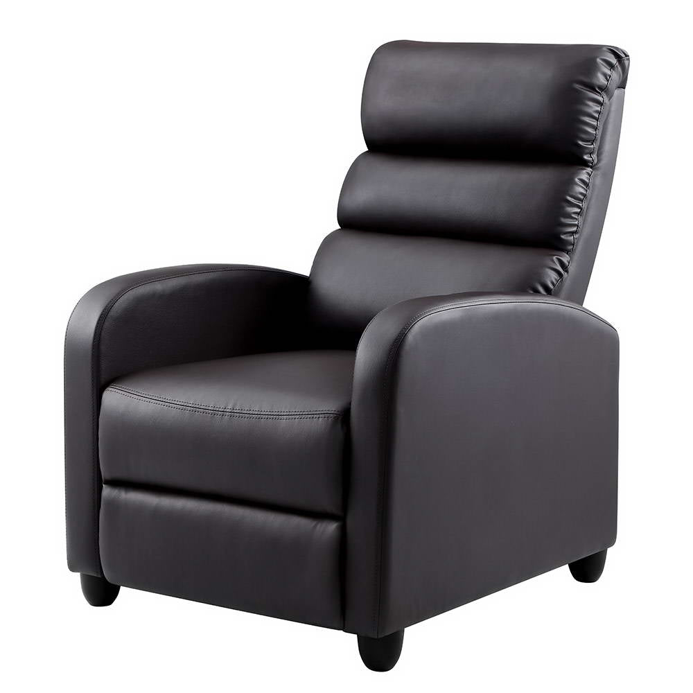 Artiss Luxury Recliner Sofa Leather Cover Brown