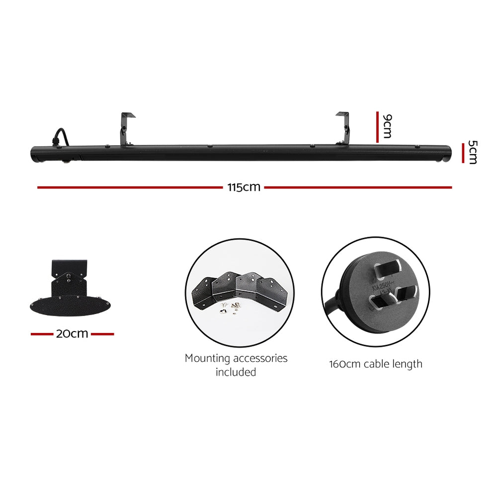 Devanti Electric Radiant Strip Heater Outdoor 1800W Panel Heater Remote Control freeshipping - Awezingly