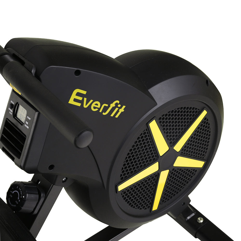 Everfit Rowing Exercise Machine Rower Resistance Fitness Home Gym Cardio Air Everfit