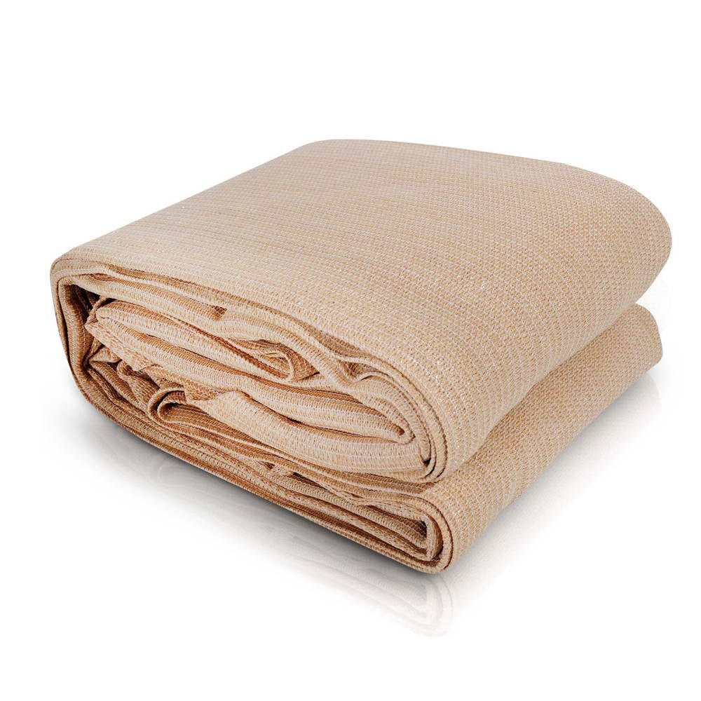Instahut 2.5x3m Shade Sail Sun Shadecloth 280gsm Sand freeshipping - Awezingly
