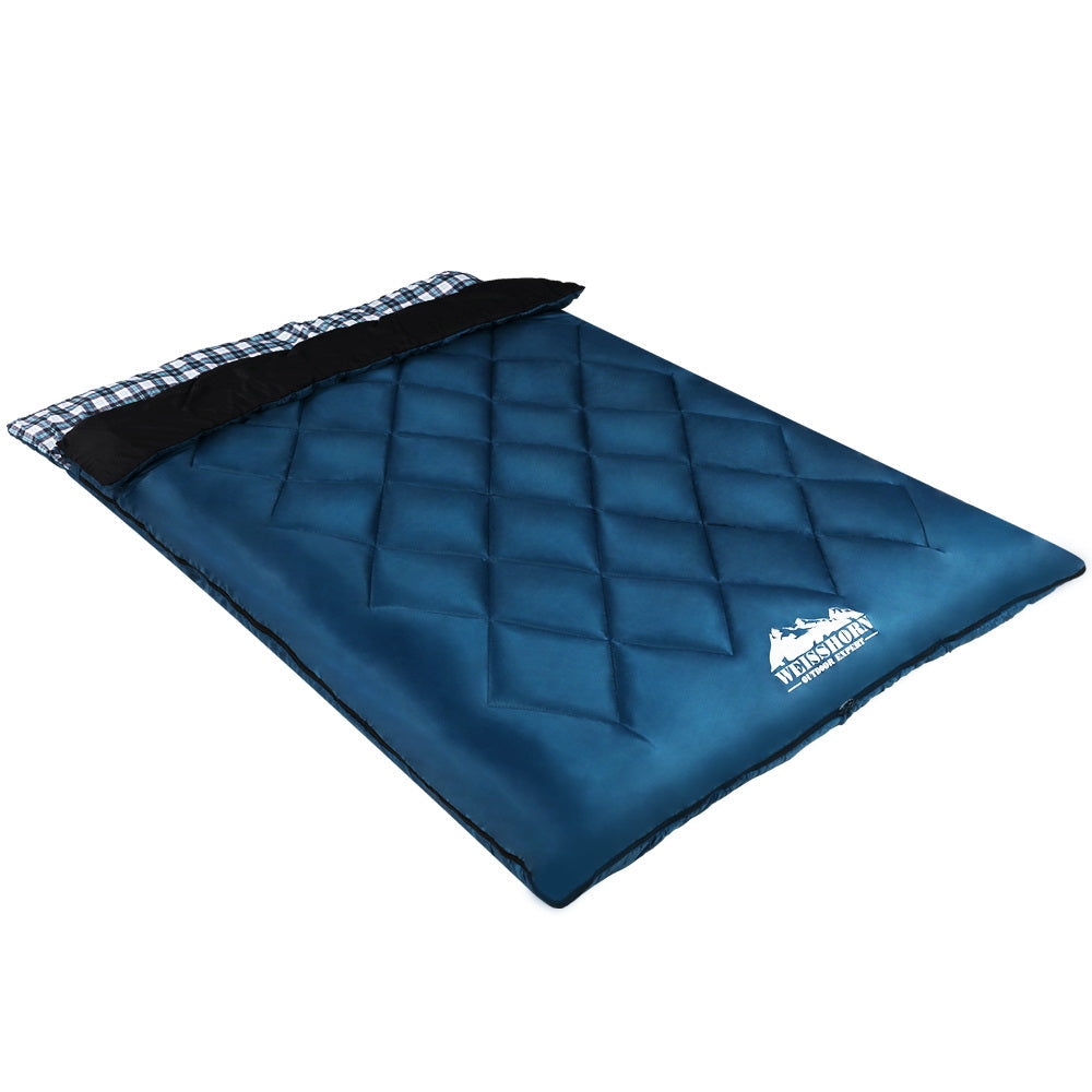 Weisshorn Sleeping Bag Camping Hiking Tent Outdoor Comfort 5 Degree Navy Weisshorn