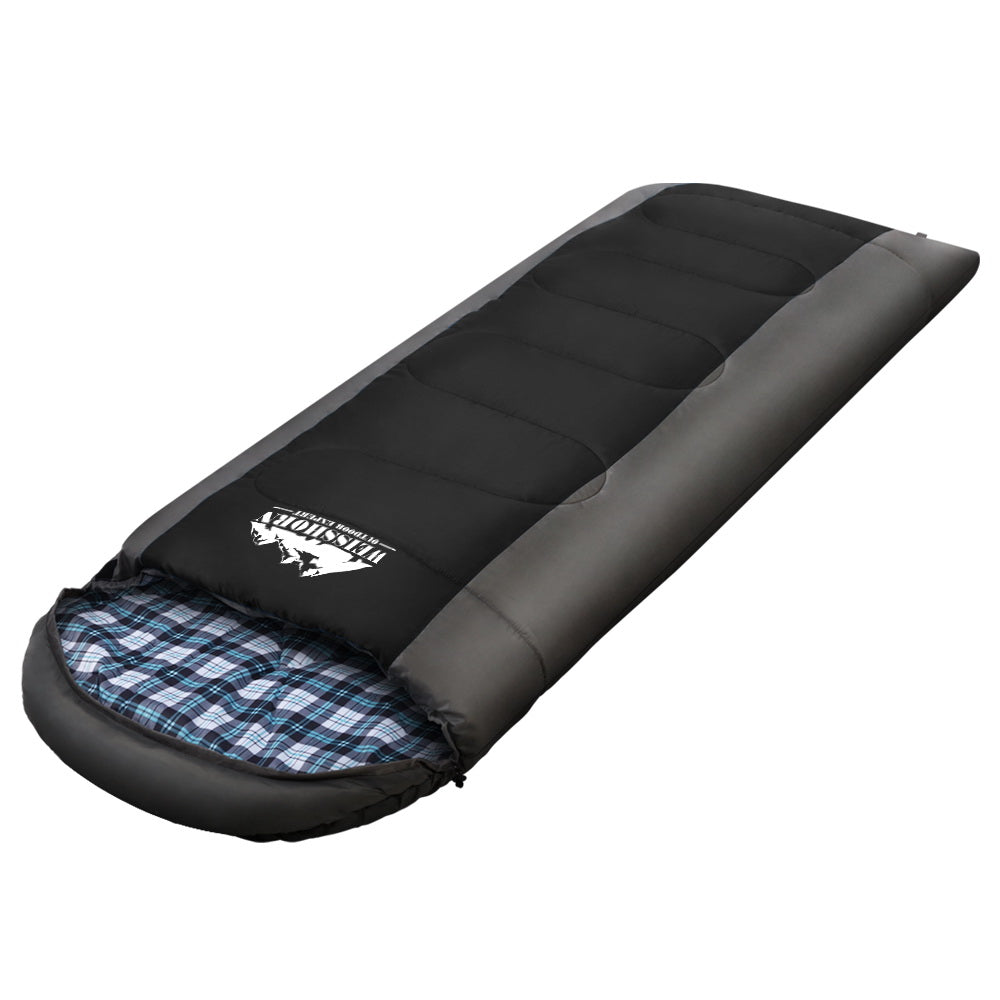 Weisshorn Sleeping Bag Bags Single Camping Hiking -20°C to 10°C Tent Winter Thermal Grey freeshipping - Awezingly