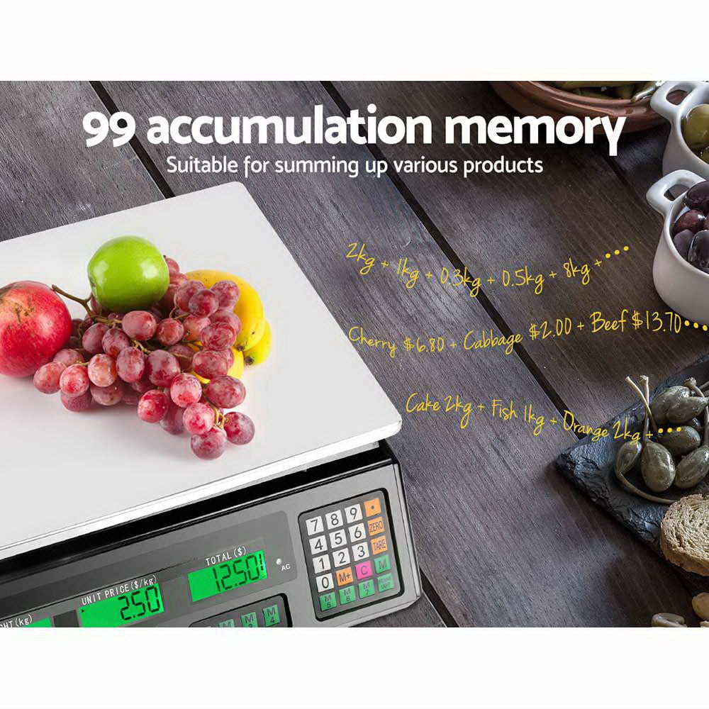 eMAJIN Scales Digital Kitchen 40KG Weighing Scales Shop Market LCD Does not apply