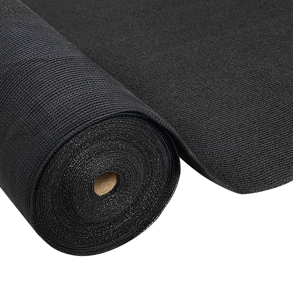 Instahut 3.66x30m 30% UV Shade Cloth Shadecloth Sail Garden Mesh Roll Outdoor Black Instahut
